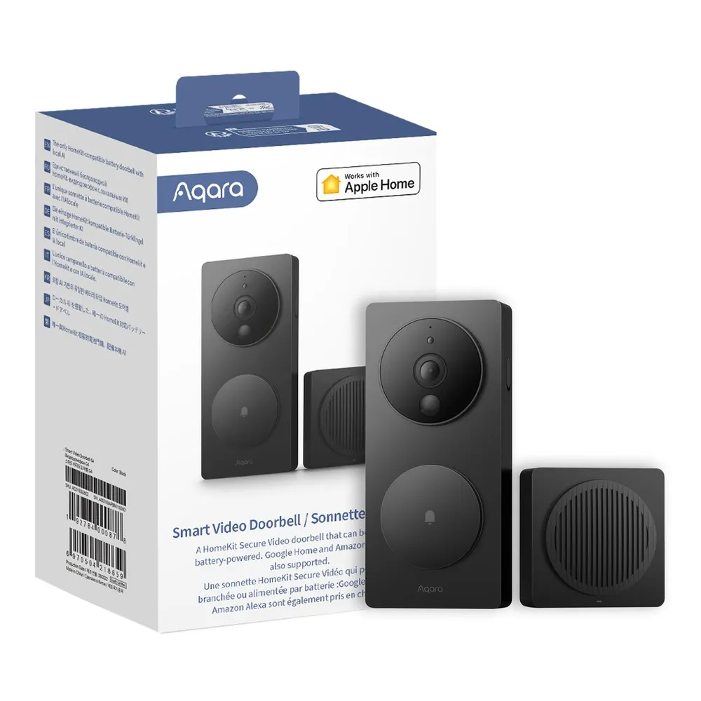 Aqara Smart Video Doorbell G4 Czarny Wideodomofon