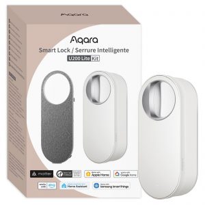 Aqara Smart Lock U200 Lite Biały | Inteligentny zamek do drzwi | HomeKit, Thread, Bluetooth 5.1, NFC
