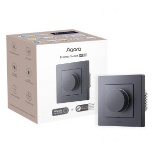 Aqara Dimmer Switch H2 EU Szary | Ściemniacz światła z pokrętłem | Thread, Zigbee