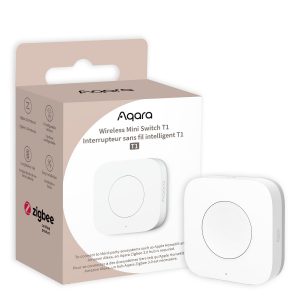 Aqara Wireless Mini Switch T1 | Przełącznik bezprzewodowy | Biały, 1 przycisk