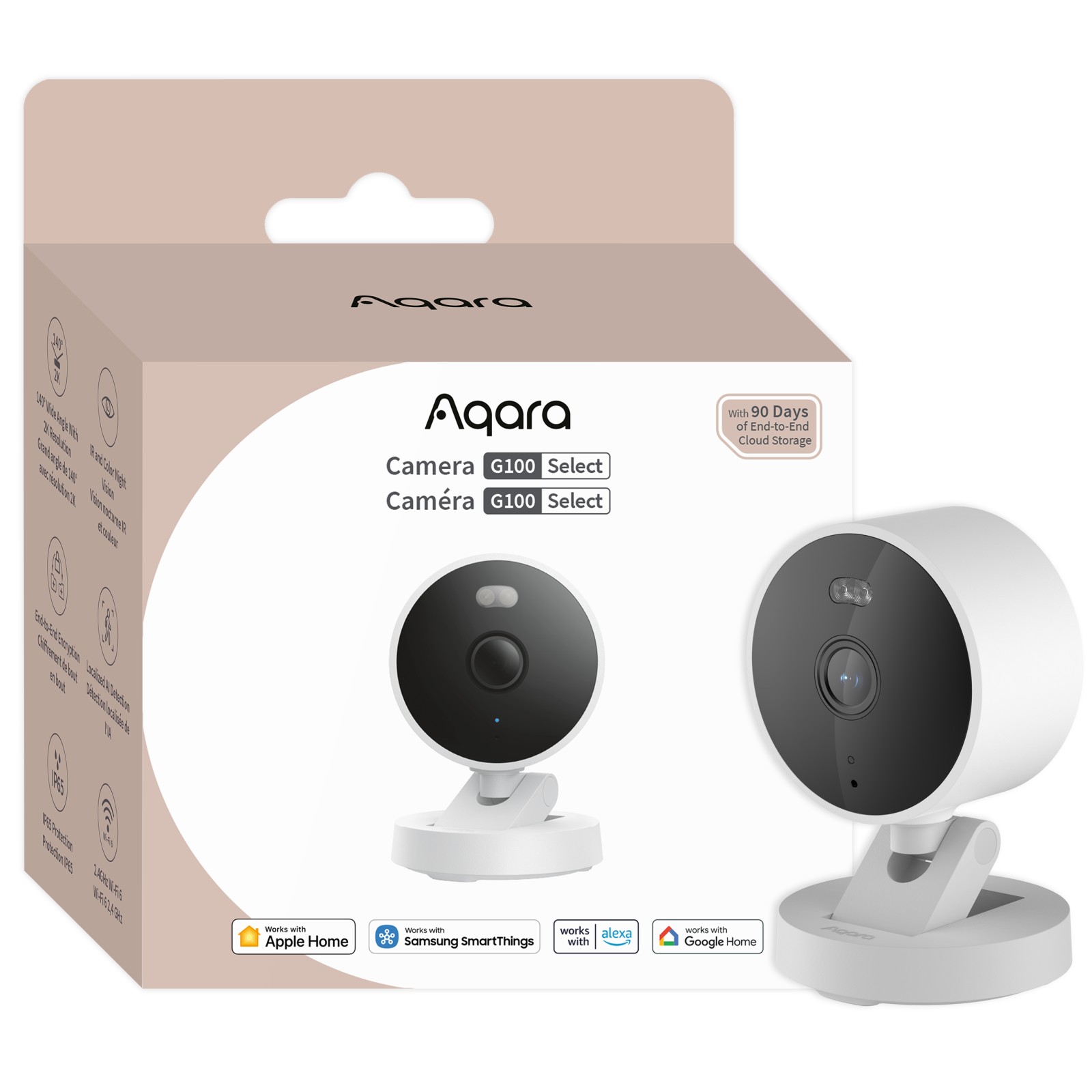 Aqara Camera G100 Select Biała | Kamera IP | 1296p