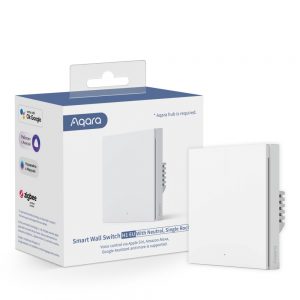 Aqara Wall Single Switch H1 | Przełącznik | z Neutral, Zigbee 3.0, EU, WS-EUK03