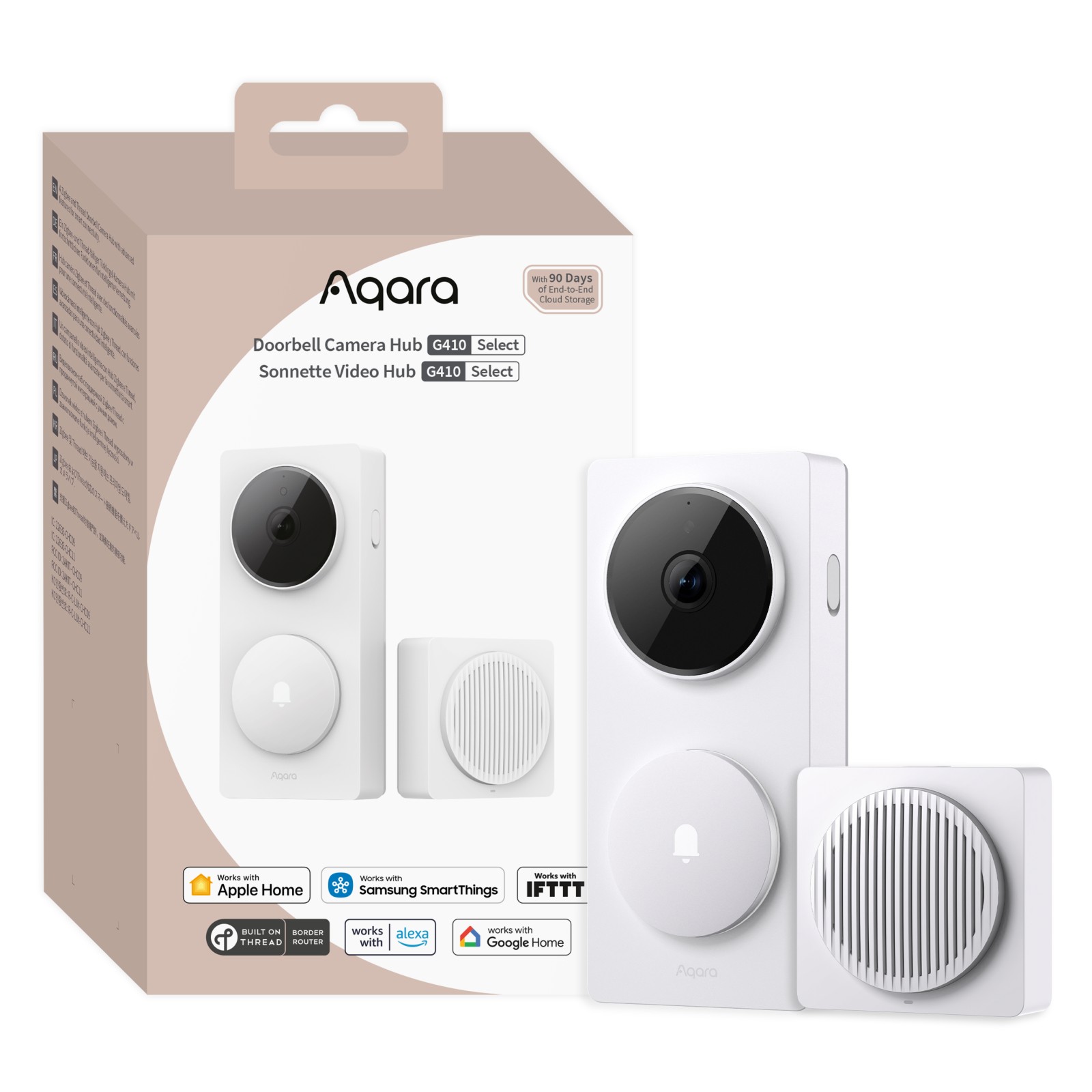 Aqara Doorbell Camera Hub G410 Select Biały | Wideodomofon | Dzwonek do drzwi, Hub, Kamera, Apple Homekit